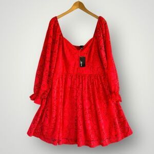 🎉5 for $45 🎉 SBetro  Lace Red Dress Women Size 2X